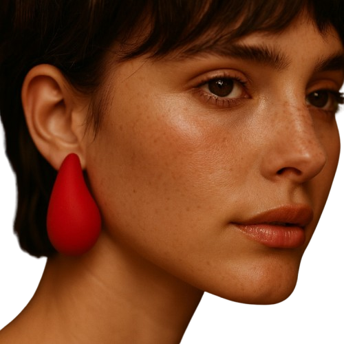 Boucle Goutte Rouge