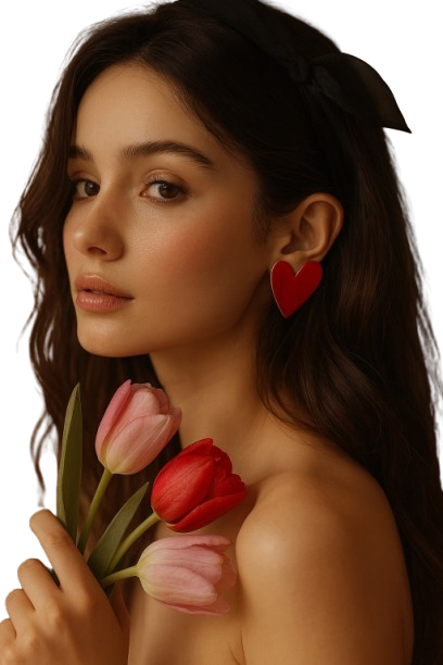 Boucles Cœur Rouge