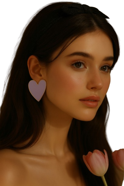 Boucles Cœur Lavande